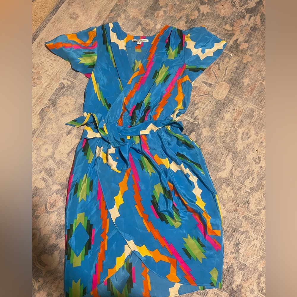 Amanda Uprichard Silk Wrap Dress Size P